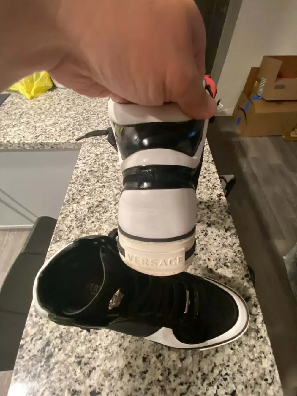 Versace Medusa Head High Top Sneakers